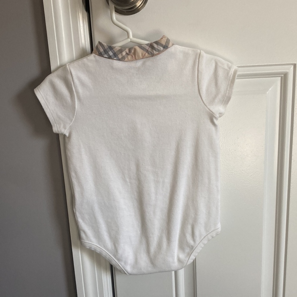 Burberry Baby Onesie With Plaid - Picture 2 of 5